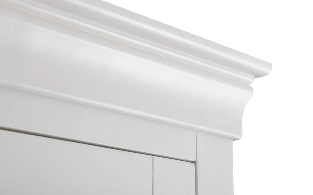 Fidel Surf White Wood Double Wardrobe
